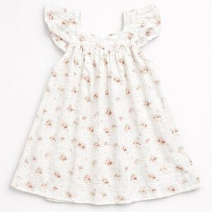 Jamie Kay Byrdie Dress Sweet Magnolia Floral 1Y 100% Cotton EUC